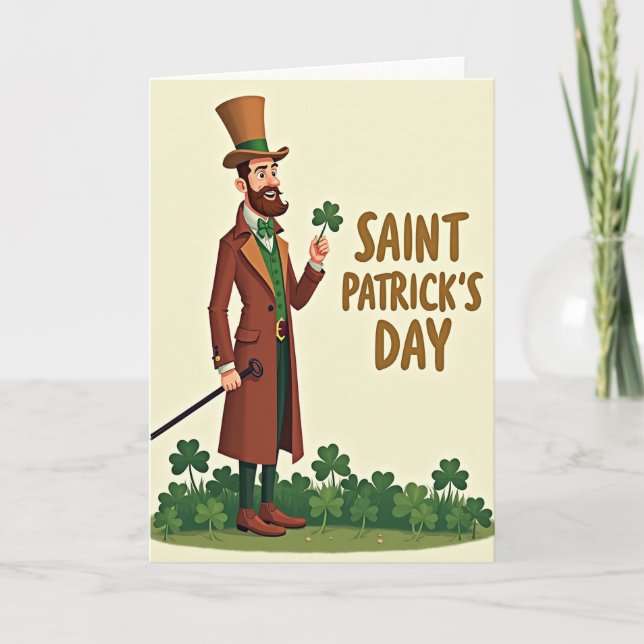 Saint Patricks Day Smile Card (Front)