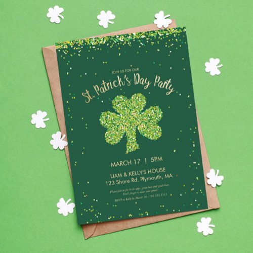 Saint Patricks Day St Paddys Day Invite