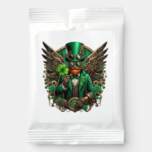 Saint Patrick's Day steampunk clover Margarita Drink Mix (Front)