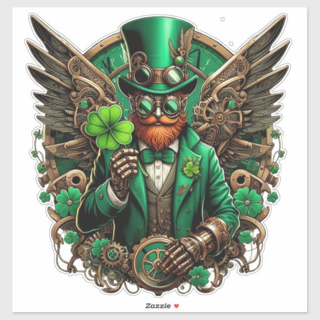 Saint Patrick's Day steampunk Sticker (Sheet)