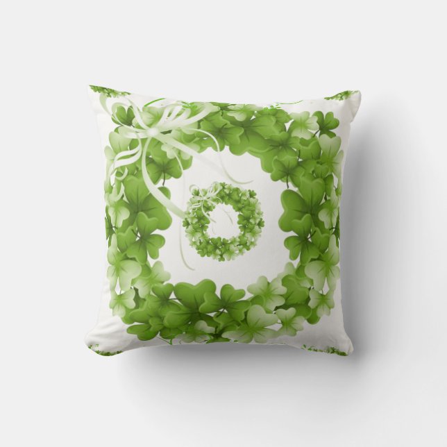 Saint Patrick's Day Throw Pillow (Front)