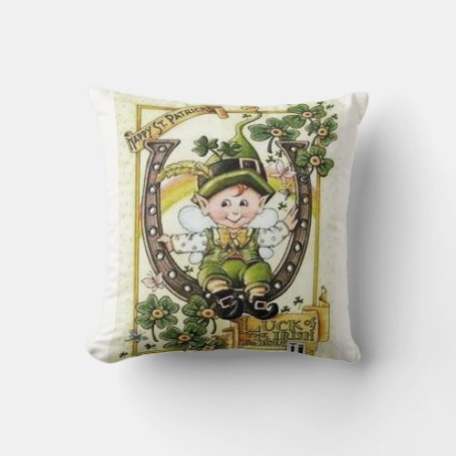 Saint Patricks Day Throw Pillow