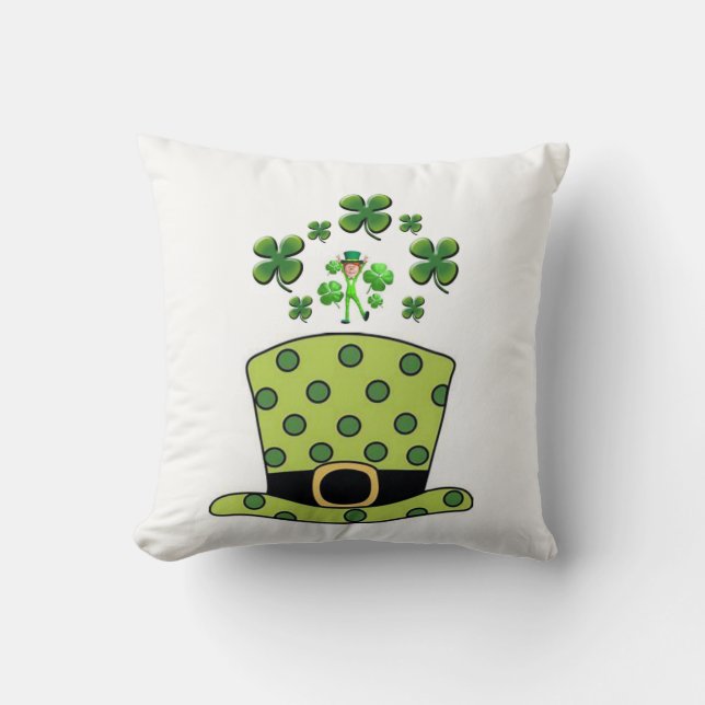 Saint Patrick's Day Throw Pillow (Front)
