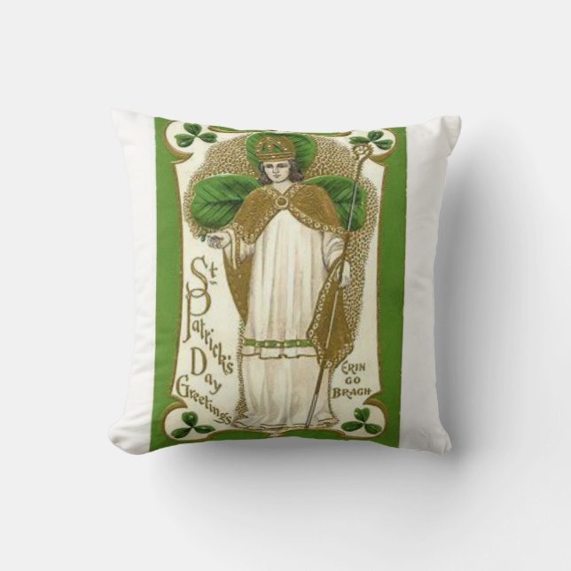 Saint Patrick's Day Throw Pillow (Front)