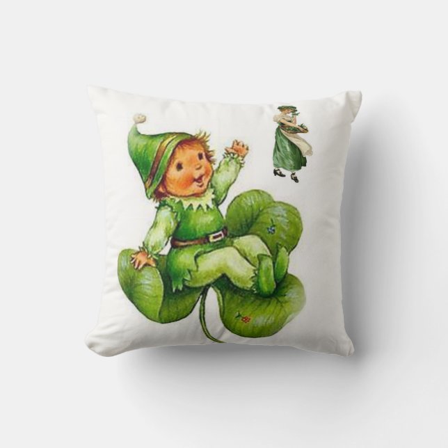 Saint Patrick's Day Throw Pillow (Front)