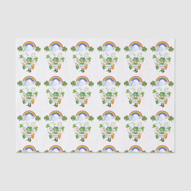 Saint Patrick's Day Tissue Paper Rainbow (Front)