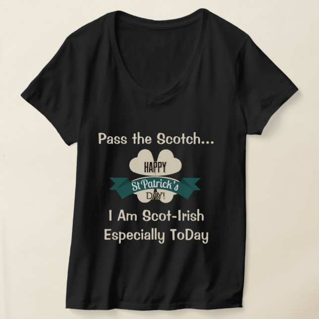 Saint Patricks Day Typography T-Shirt (Laydown)