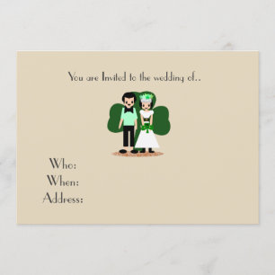 Saint Patrick's Day Wedding Invitation