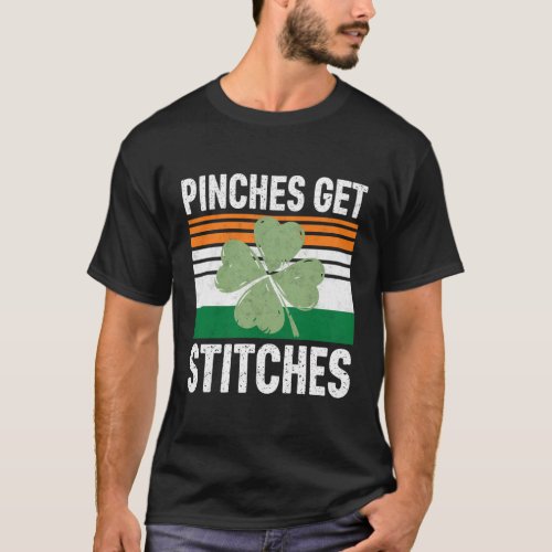 Saint PatrickS Dayches Get Stitches T_Shirt