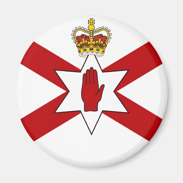 Saint Patrick'S For Northern Ireland Crowned flag Magnet (Front)