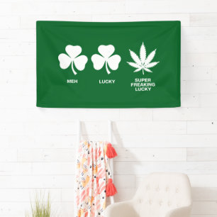 Saint Patricks Funny Party for Guys Banner