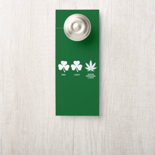 Saint Patricks Funny Party for Guys Door Hanger