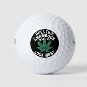 Saint Patricks Funny Party for Guys Great Parade  Golf Balls