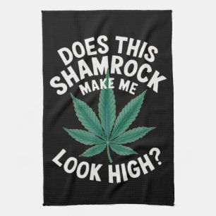 Saint Patricks Funny Party for Guys Great Parade Kitchen Towel