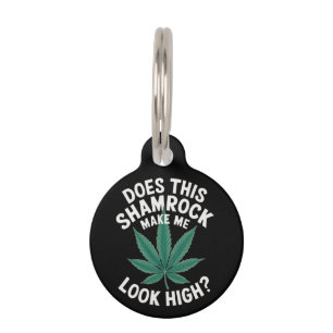 Saint Patricks Funny Party for Guys Great Parade Pet ID Tag