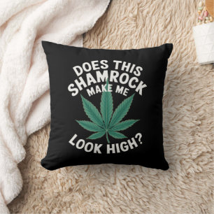 Saint Patricks Funny Party for Guys Great Parade  Throw Pillow