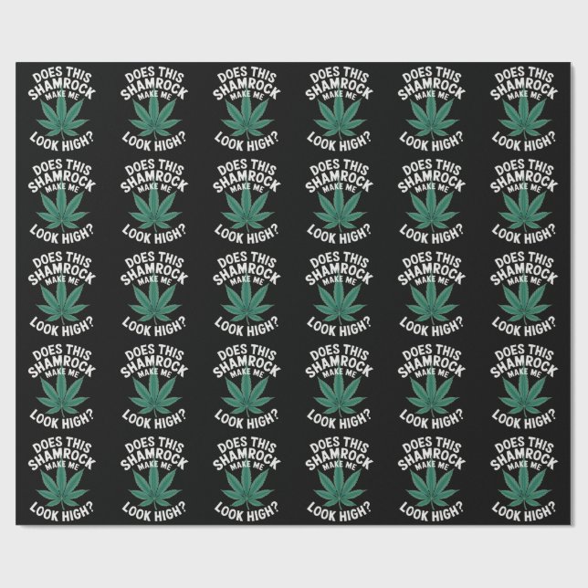 Saint Patricks Funny Party for Guys Great Parade  Wrapping Paper (Flat)