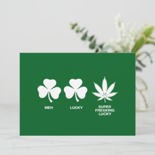 Saint Patricks Funny Party for Guys  Invitation