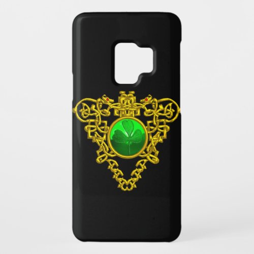 SAINT PATRICKS GOLD CELTIC HEARTGREEN SHAMROCK Case_Mate SAMSUNG GALAXY S9 CASE