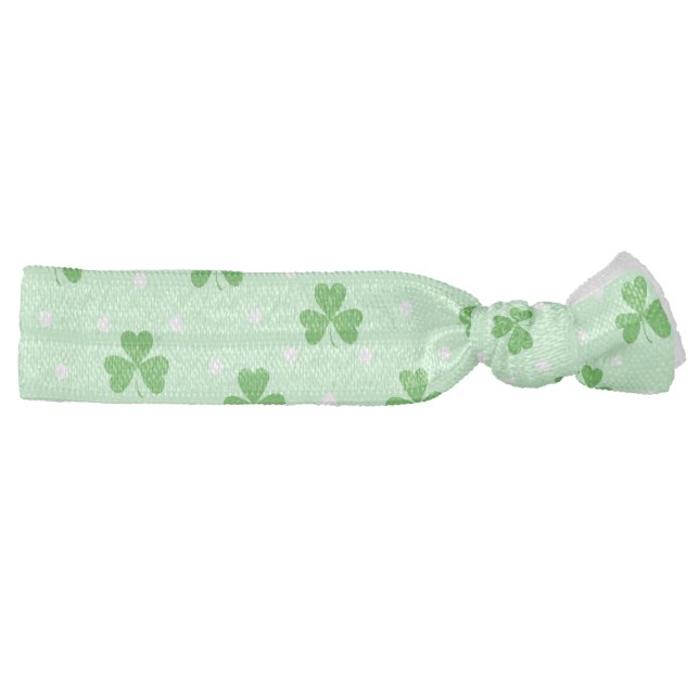 Saint Patrick's green clower pattern Hair Tie (Right)