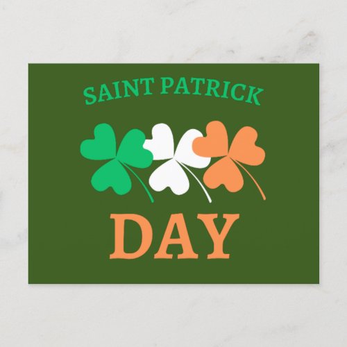 saint patricks Irish Irish day trefles lucky Postcard