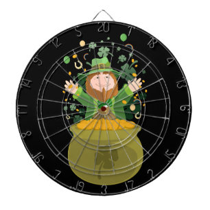 Saint Patrick's Leprechaun Dart Board