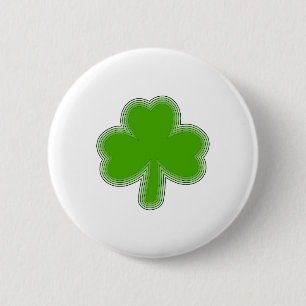 Saint Patrick's Shamrock Drawing Pinback Button