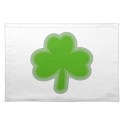 Saint PatrickS Shamrock Drawing Placemat