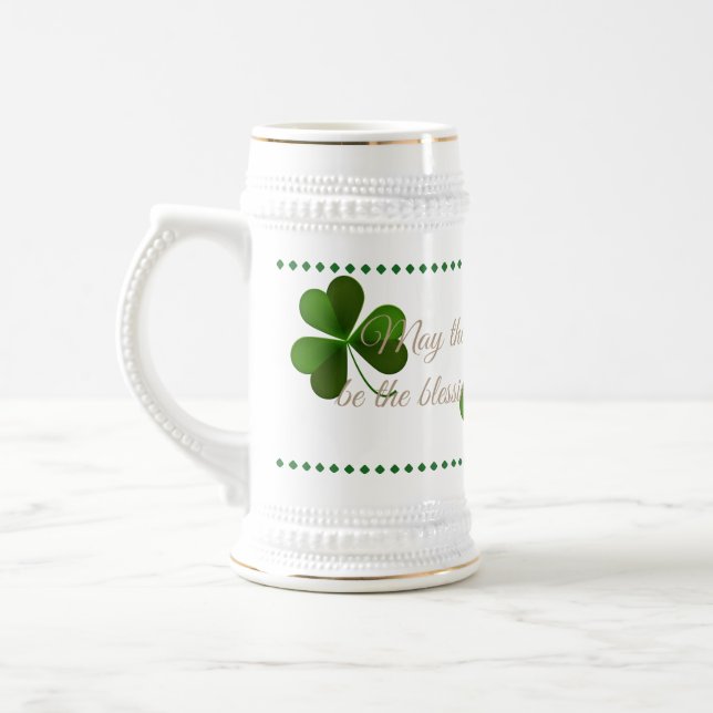 Saint Patricks Stein-May The Blessings Beer Stein (Left)