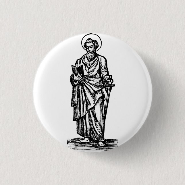 Saint Paul Apostle to the Gentiles Button (Front)