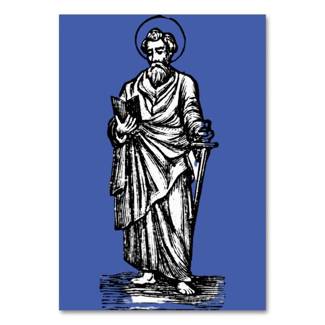 Saint Paul Apostle to the Gentiles Table Number (Front)