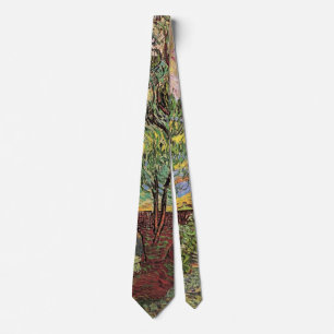 Saint Paul Hospital and Garden by Vincent van Gogh Tie