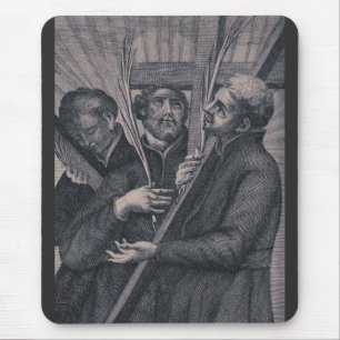 Saint Paul Miki Japanese Martyr Catholic Art Mouse Pad