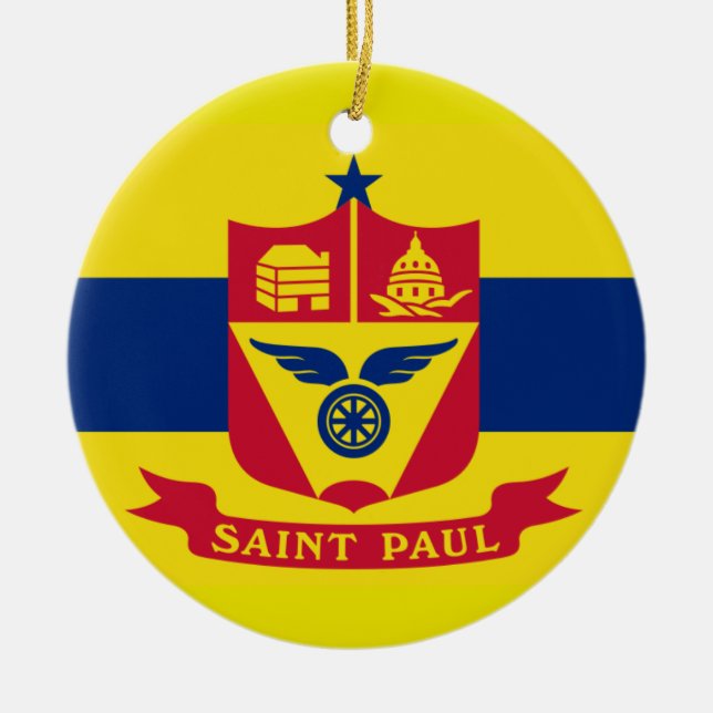Saint Paul* Minnesota Christmas Ornament (Front)