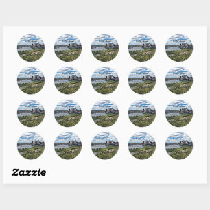 Saint Paul, Minnesota Landscape Classic Round Sticker