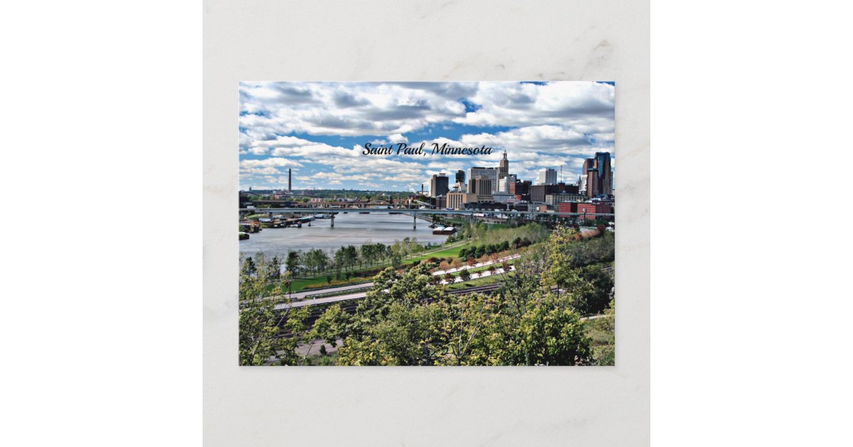 Saint Paul, Minnesota Landscape Postcard | Zazzle