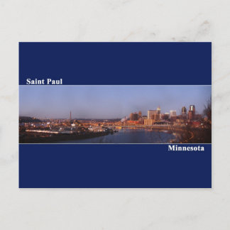 Saint Paul, Minnesota Post Card (Dark Blue)