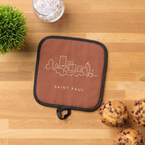 Saint Paul Minnesota Skyline Pot Holder