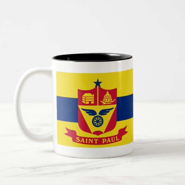 Saint Paul Minnesota Two-Tone Coffee Mug (Left)
