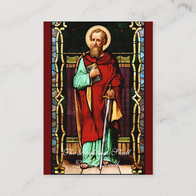 Saint Paul - Prayer Card (Flat) (Front)