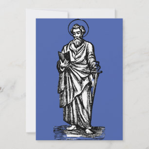 Saint Paul Sword of the Spirit Art Invitation