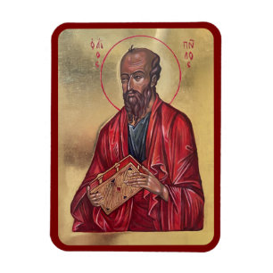 Saint PAUL The Apostle Orthodox Icon Magnet