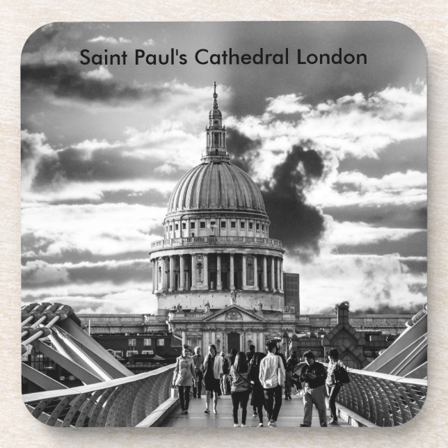 Saint Pauls Cathedral London. Coaster (Front)