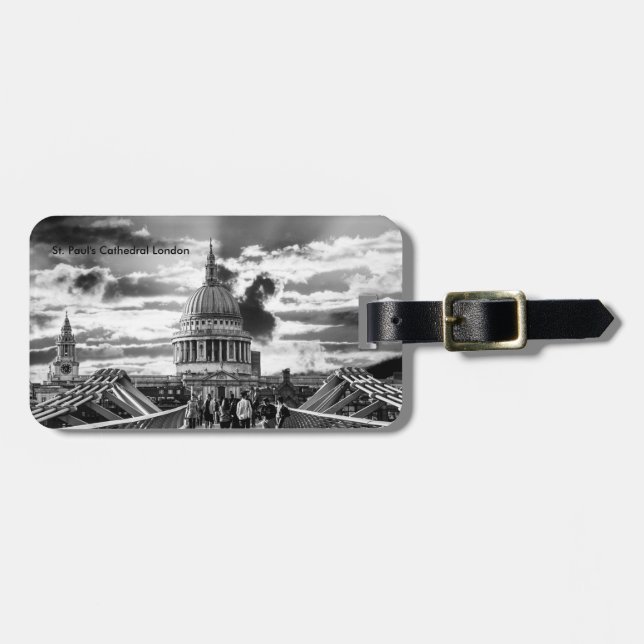 Saint Pauls Cathedral London. Luggage Tag (Front Horizontal)