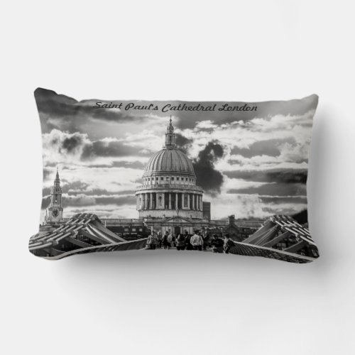 Saint Pauls Cathedral London Lumbar Pillow