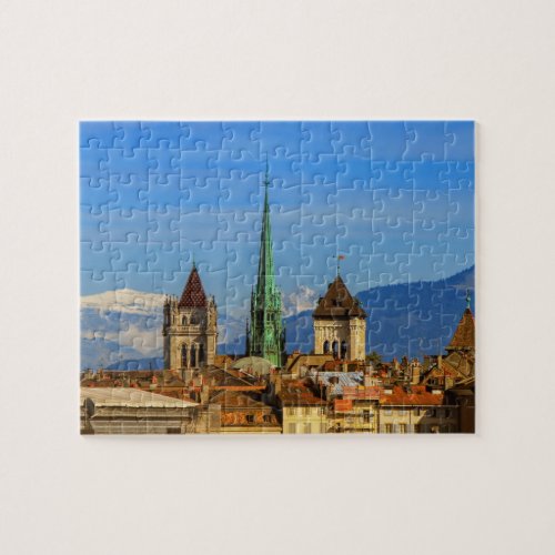 Saint Peter cathedral Geneva Switzerland Jigsaw Puzzle