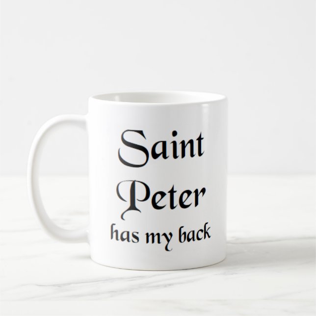 saint peter coffee mug (Left)