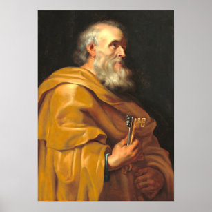 Saint Peter - School of Rubens Fine Art Poster