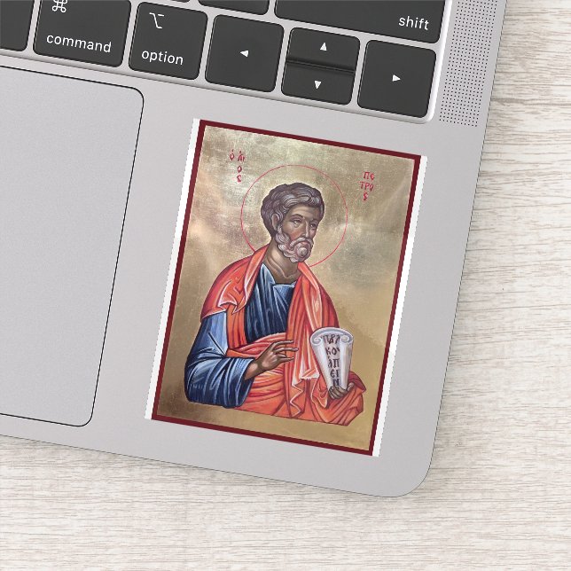 Saint Peter The Apostle Icon Sticker (Detail)
