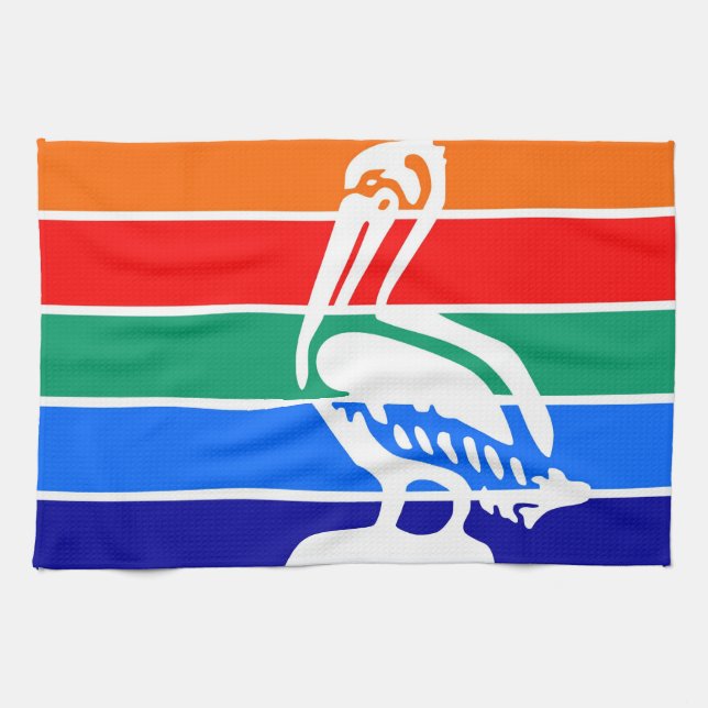 Saint Petersburg city flag  Florida America Towel (Horizontal)